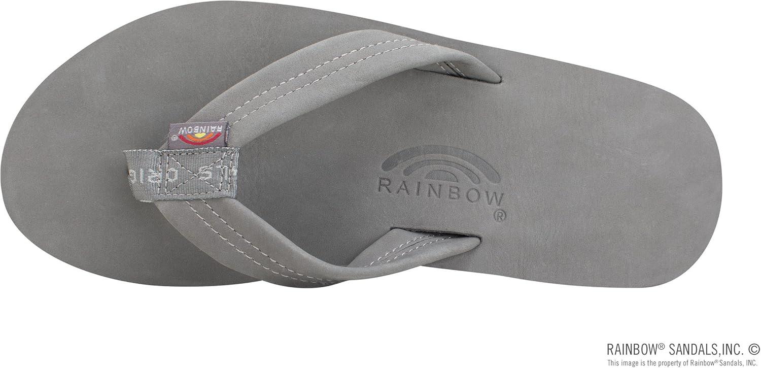 Rainbow Sandals Women’s Double Layer Wide Strap w/Arch(Grey)