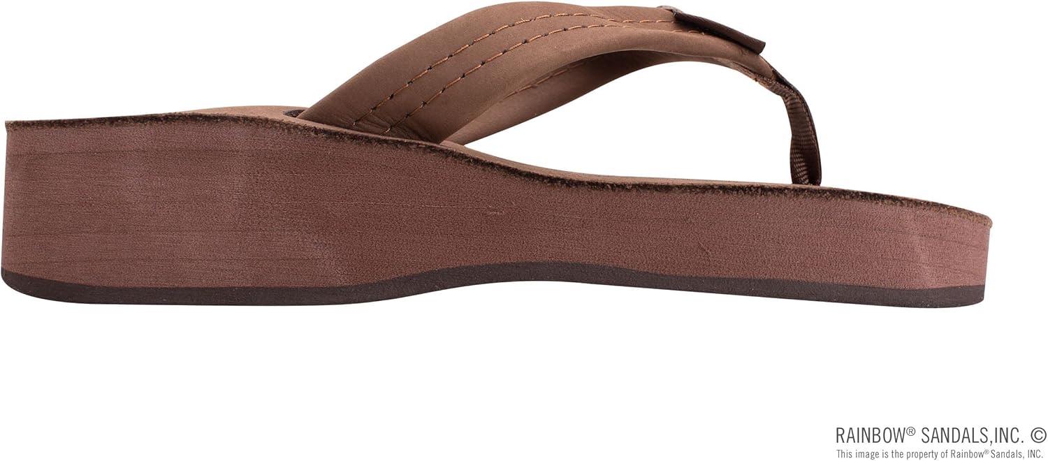 Rainbow Sandals Women’s Six Layer Classic Wedge Sandal 1″ Strap(Expresso)