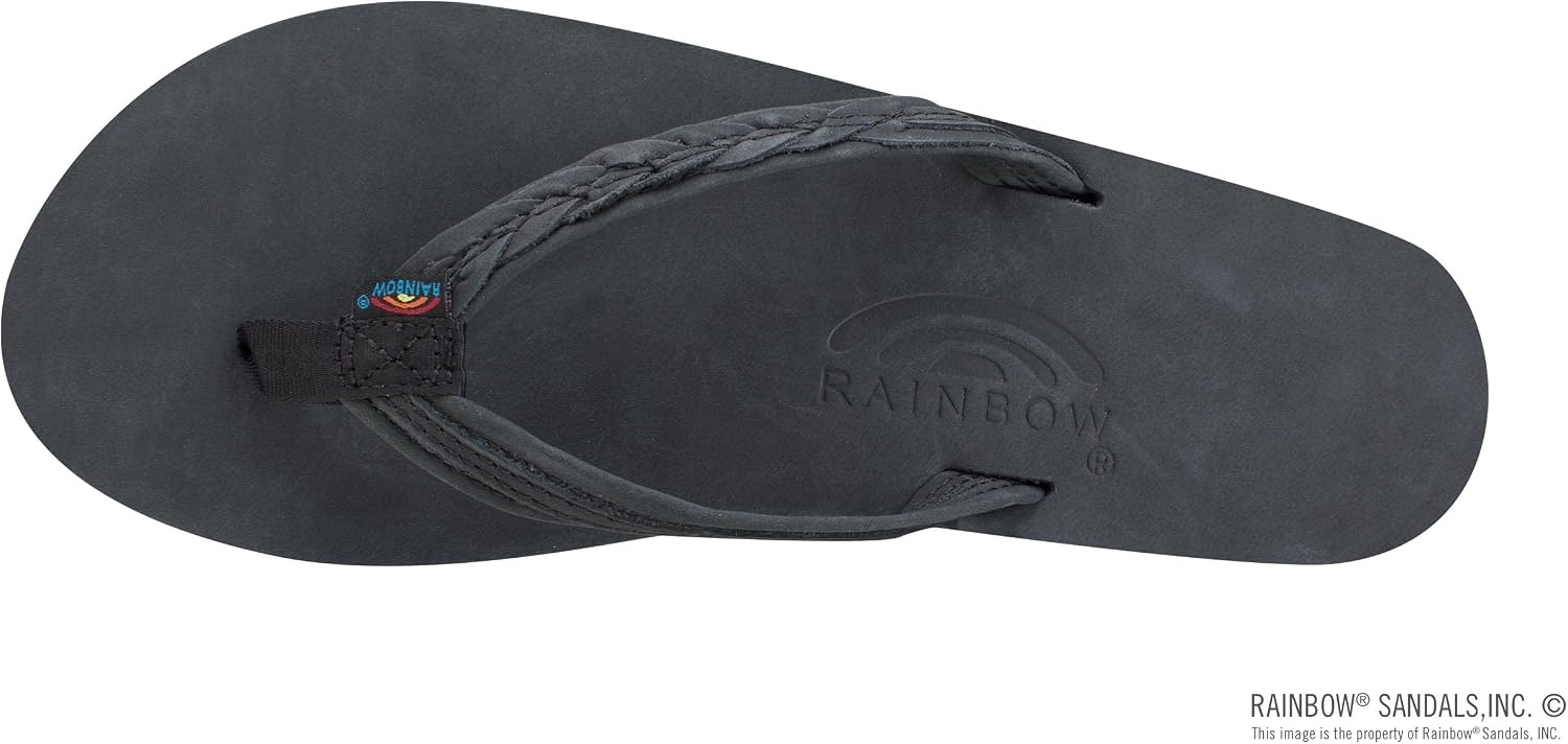 Rainbow Sandals Madison – Single Layer Arch Support with a Braid on a 1/2″ Narrow Strap
