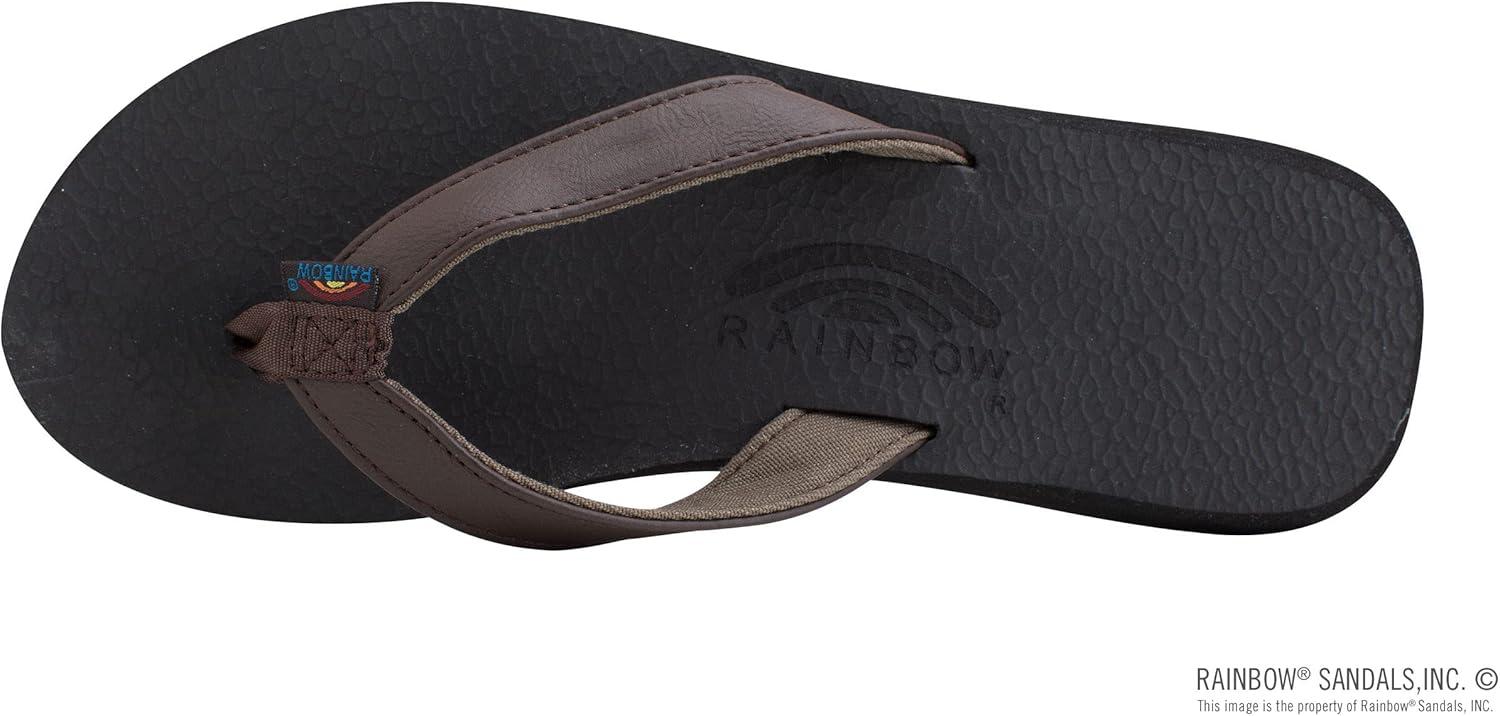 Rainbow Sandals Women’s The Cottons Soft Rubber Top Sole w/Tapered Strap(Expresso)