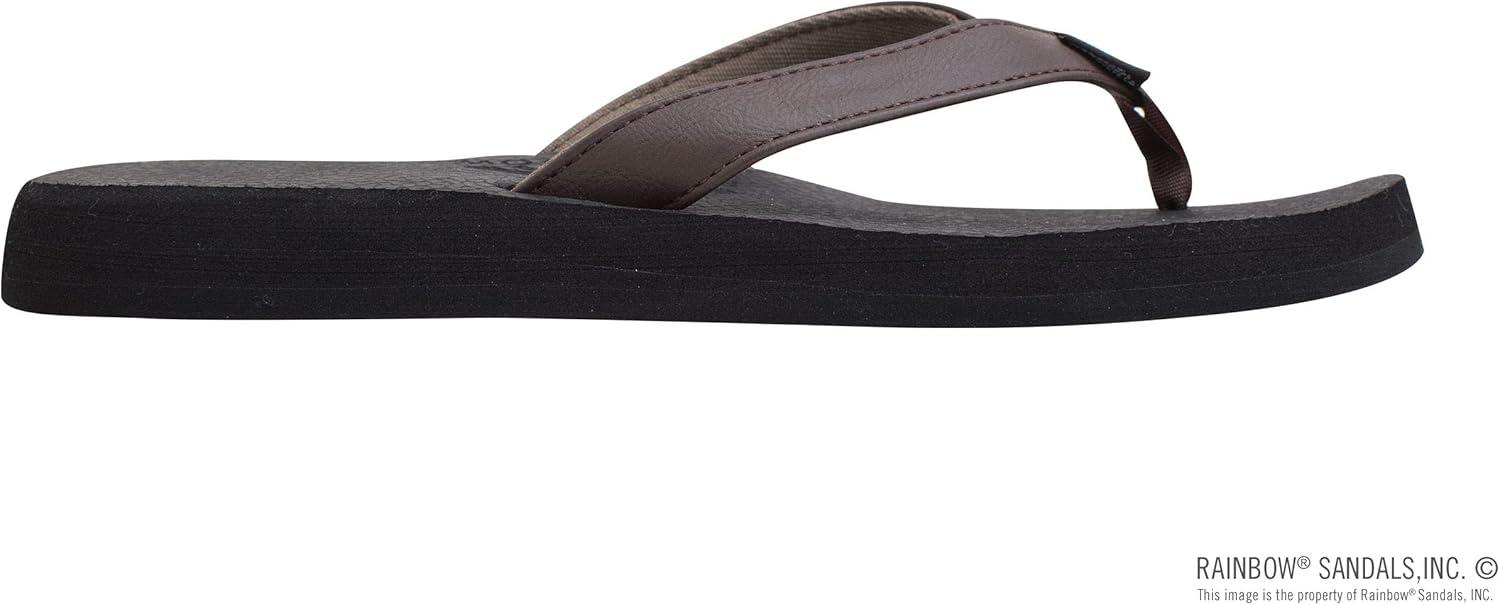 Rainbow Sandals Women’s The Cottons Soft Rubber Top Sole w/Tapered Strap(Expresso)