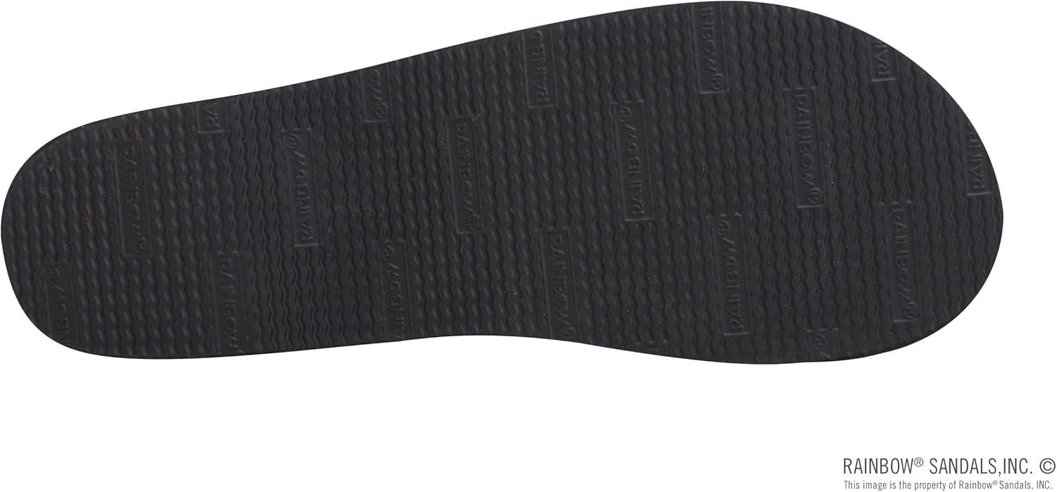 Rainbow Sandals Women’s Six Layer Wedge Rubber 1″ EVA Filled Nylon Strap(Rainbow/Blue)
