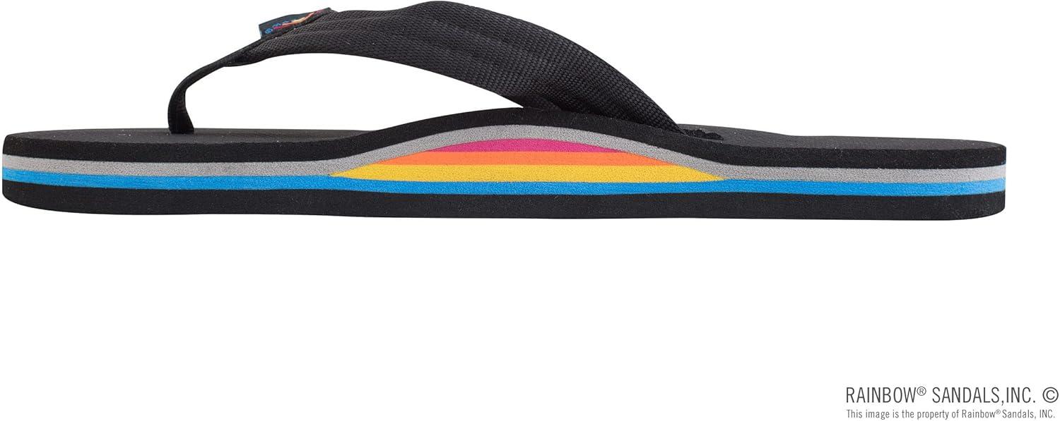 Rainbow Sandals Women’s Single Layer Classic Rubber w/EVA Filled Nylon Strap(Limited Edition)