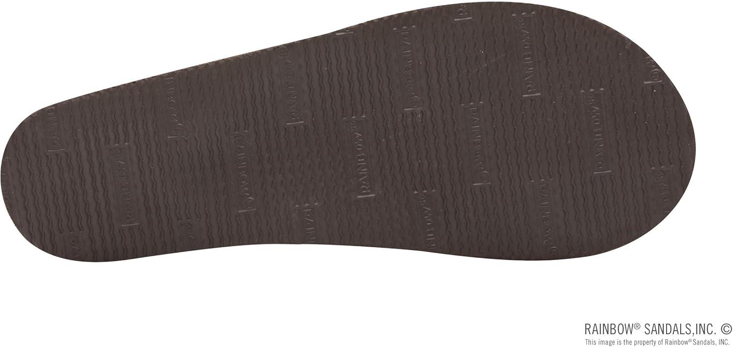 Rainbow Sandals Madison – Single Layer Arch Support with a Braid on a 3/4″ Medium Strap(Expresso)