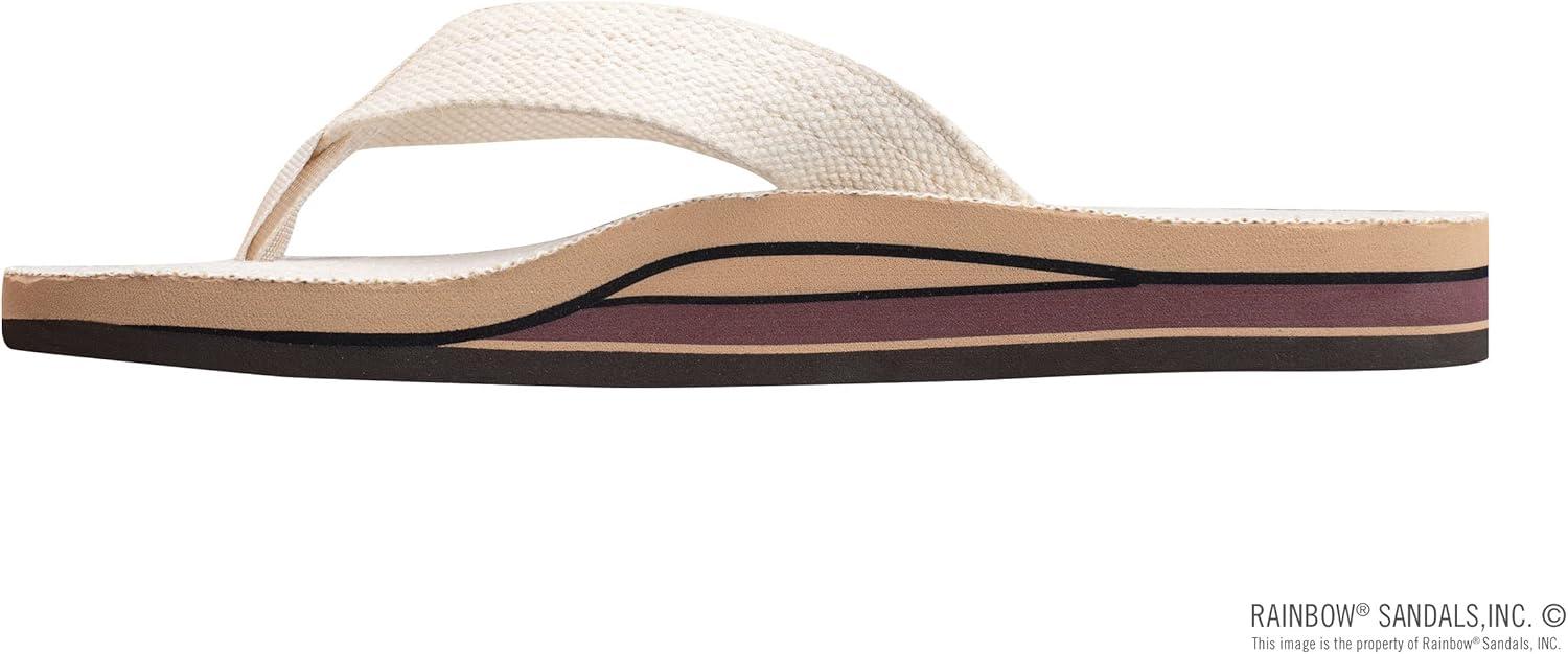 Rainbow Sandals Women’s Double Layer Arch Hemp w/Wide Strap(Natural)