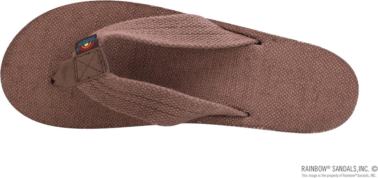 Rainbow Sandals Women’s Double Layer Arch Hemp w/Wide Strap(Brown)