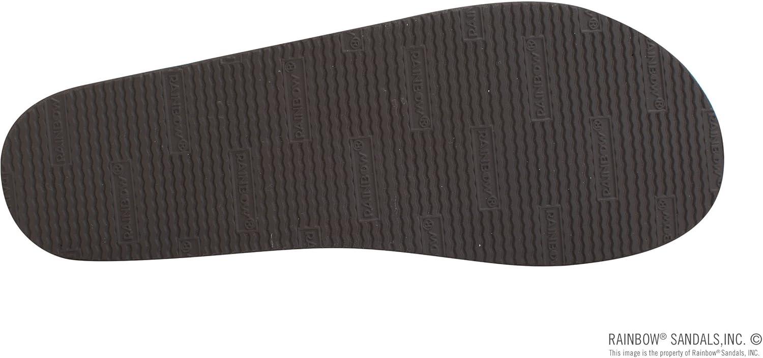 Rainbow Sandals Women’s Single Layer Classic Rubber w/EVA Filled Nylon Strap(Brown)