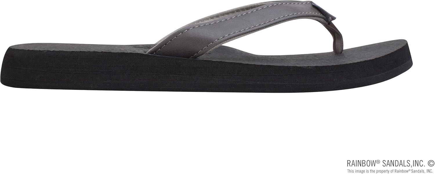 Rainbow Sandals Women’s The Cottons Soft Rubber Top Sole w/Tapered Strap(Grey)