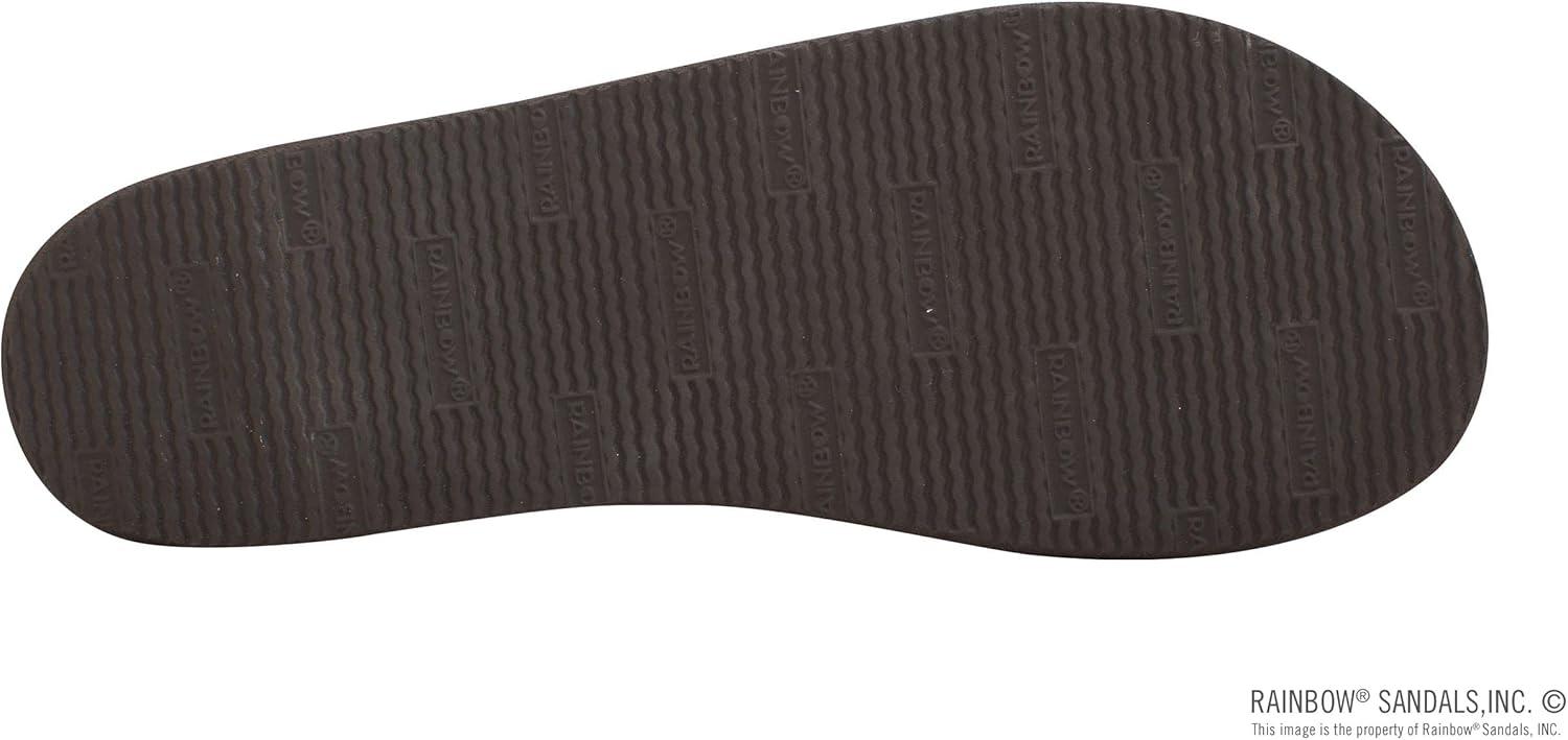 Rainbow Sandals Women’s Four Layer Wedge 3/4″ Leather Strap(Dark Brown)