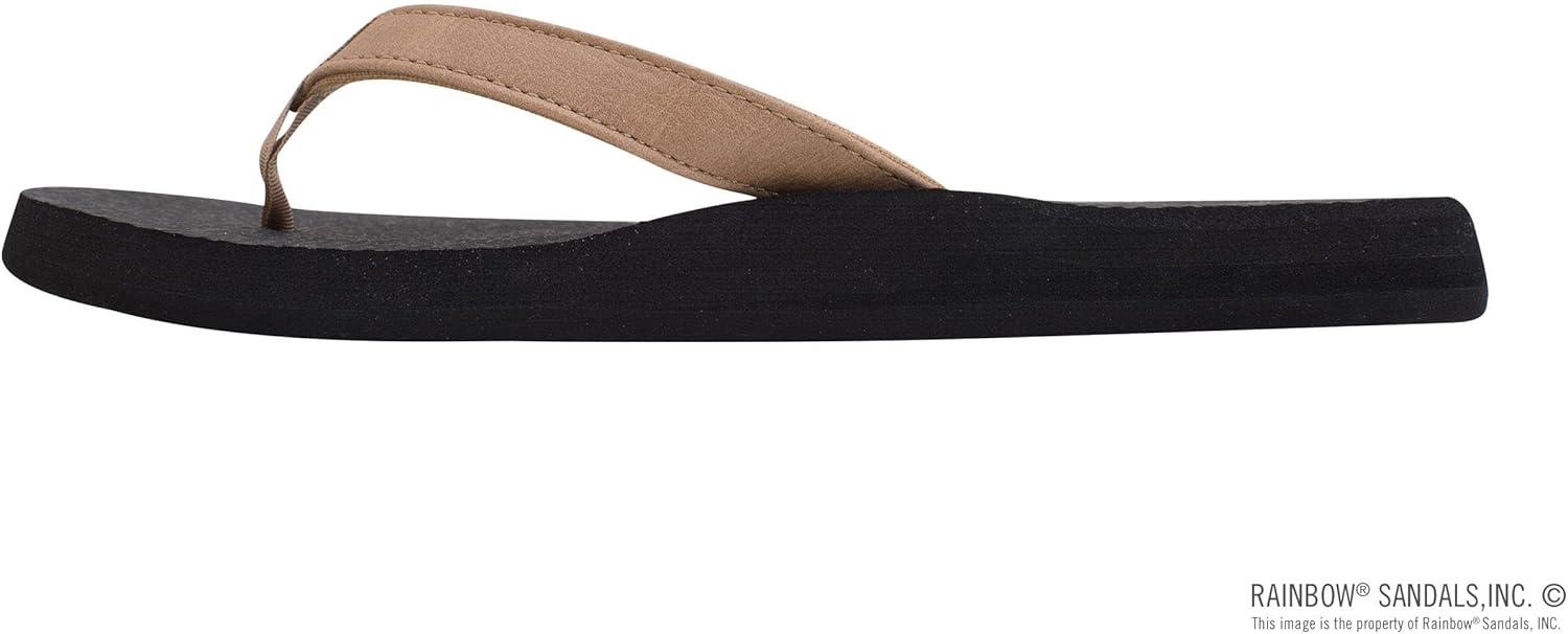 Rainbow Sandals Women’s The Cottons Soft Rubber Top Sole w/Tapered Strap(Sierra Brown)