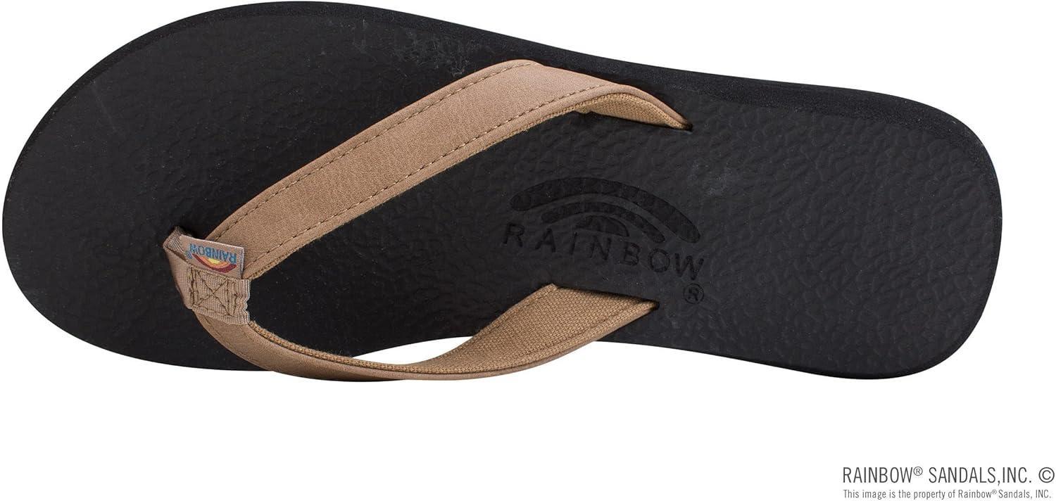 Rainbow Sandals Women’s The Cottons Soft Rubber Top Sole w/Tapered Strap(Sierra Brown)