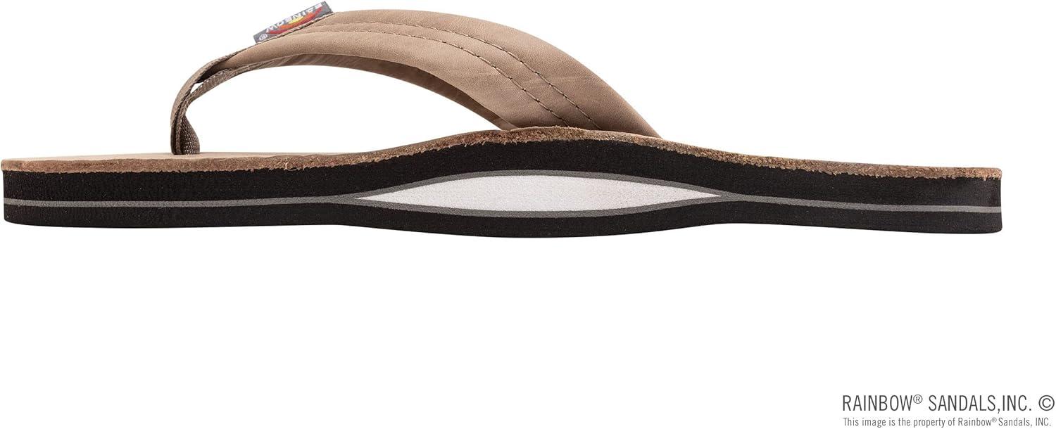 Men’s Luxury Leather Single Layer Arch Sandals(Stone Grey)