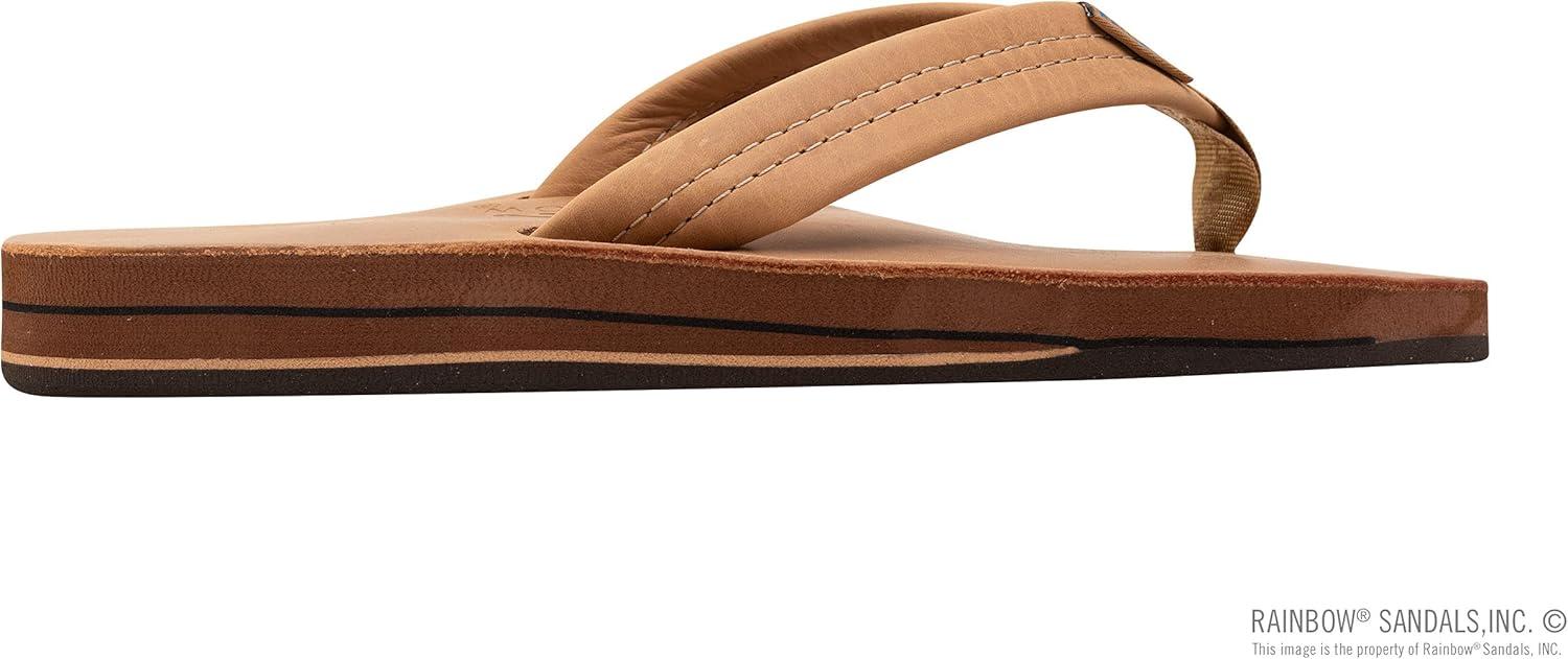 Rainbow Sandals Men’s Double Layer Leather w/Arch Support(Buckskin)