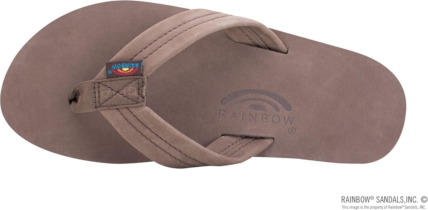 Rainbow Sandals Men’s Double Layer Leather w/Arch Support(Expresso)