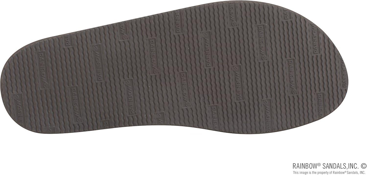 Rainbow Sandals Men’s Single Layer Premier Leather(Expresso/Blue)