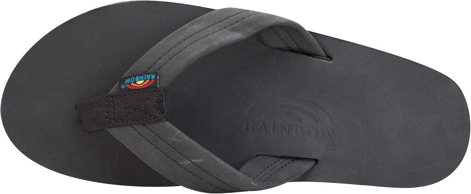 Rainbow Sandals Men’s Single Layer Premier Leather(Premier Black)