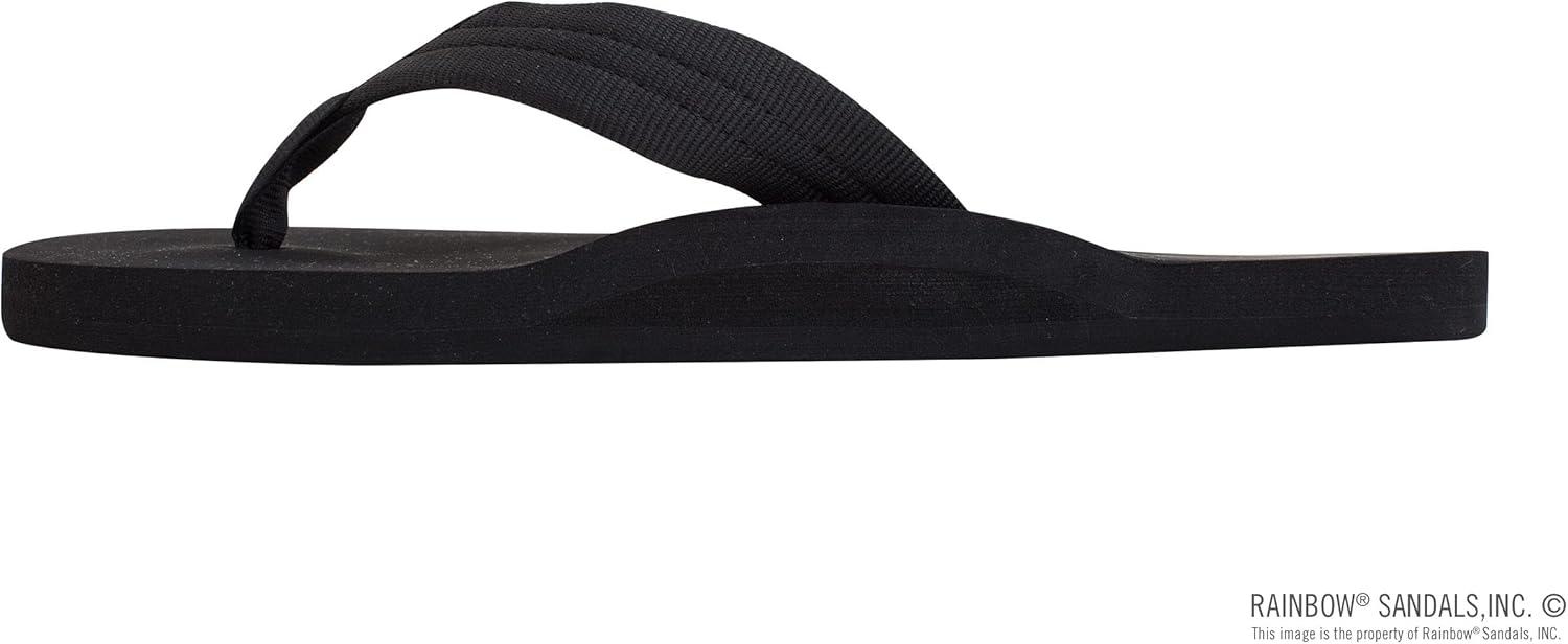 Rainbow Sandals Men’s Cloud Sandals(Black)