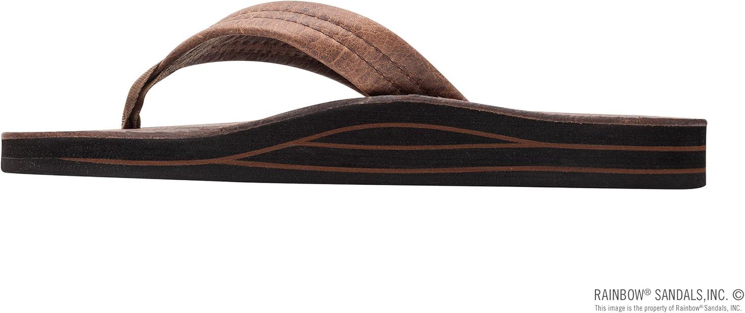 Rainbow Sandals Men’s Double Layer Leather w/Arch Support(Oak)