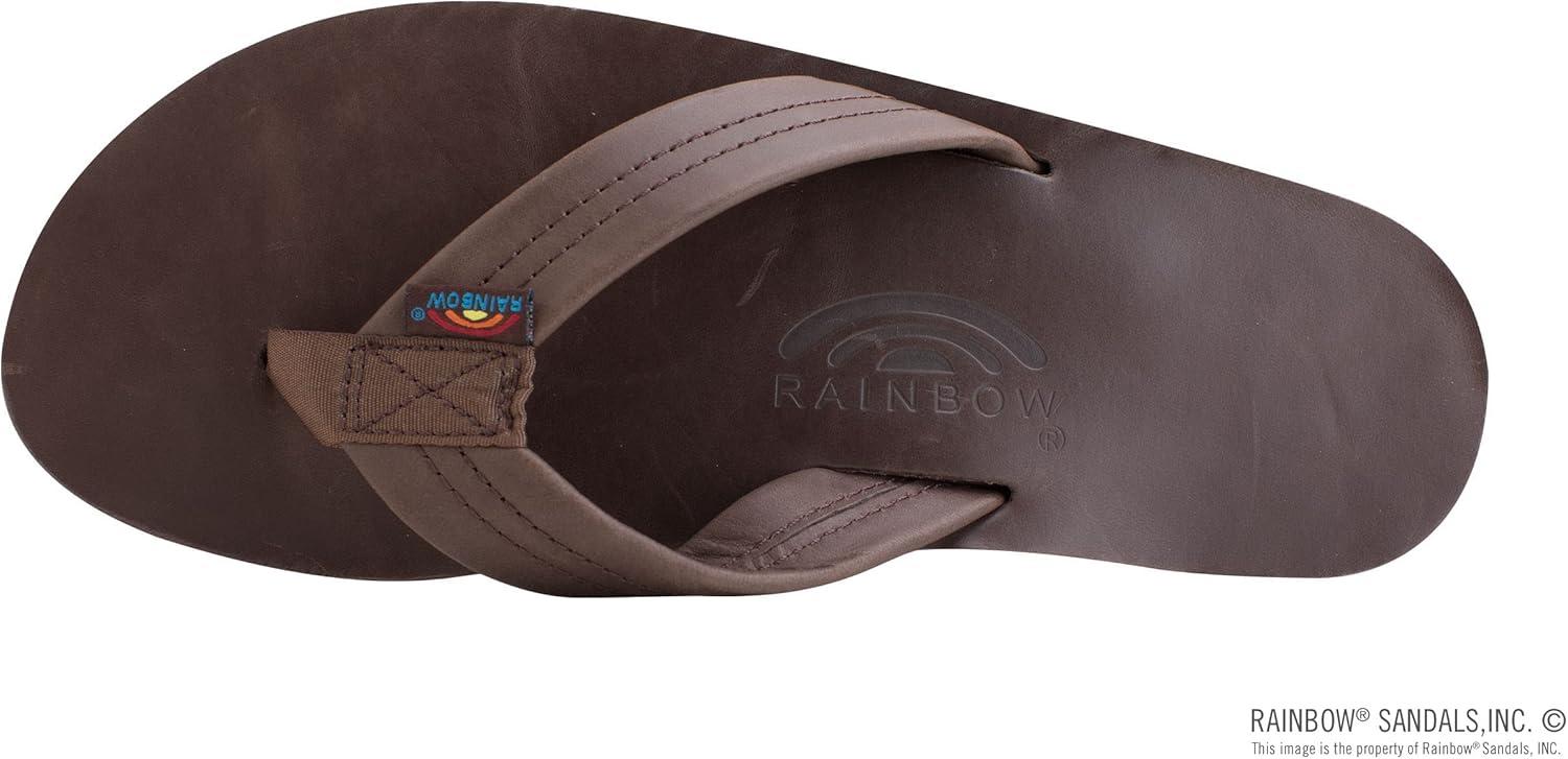 Rainbow Sandals Men’s Double Layer Leather w/Arch Support(Classic Mocha)