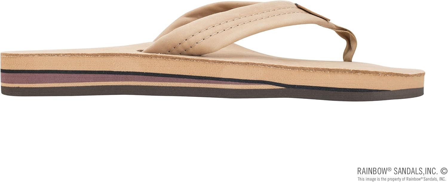 Rainbow Sandals Men’s Double Layer Leather w/Arch Support(Sierra Brown)