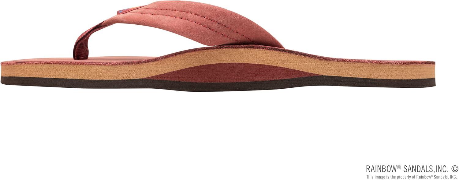 Rainbow Sandals Men’s Single Layer Premier Leather(Cognac W/Fawn Midsole)