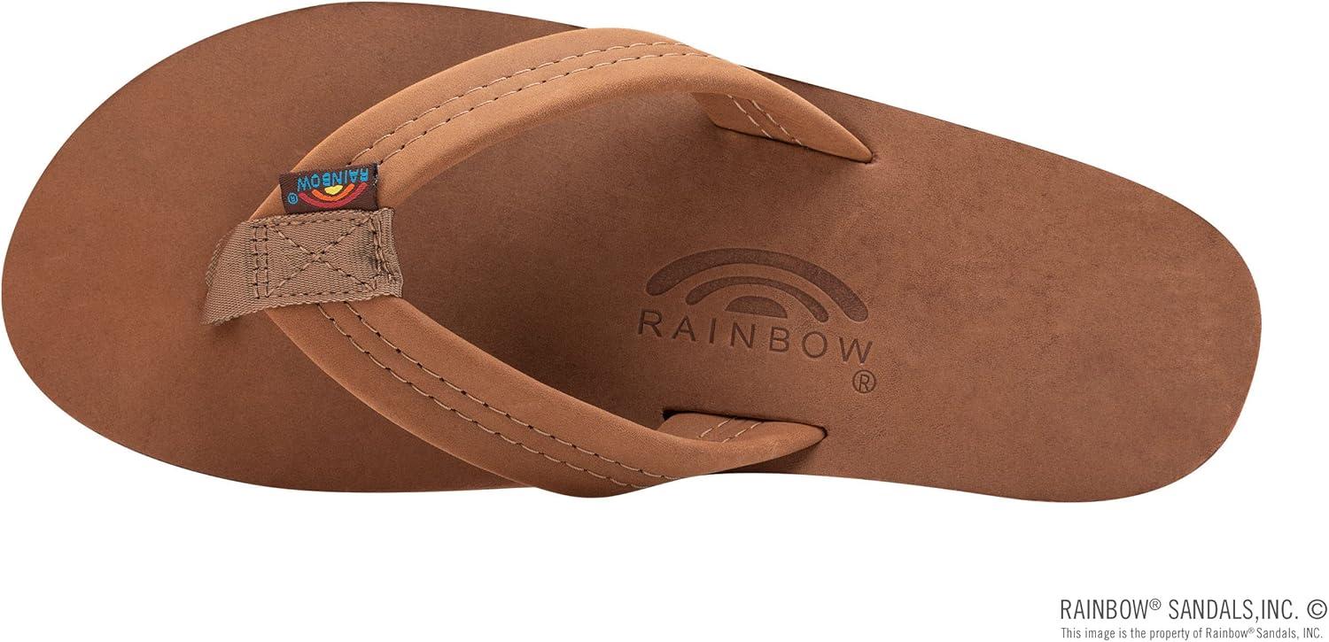 Rainbow Sandals Men’s Double Layer Leather w/Arch Support(Redwood)