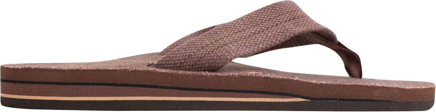 Rainbow Sandals Men’s Double Layer Arch Hemp(Brown)
