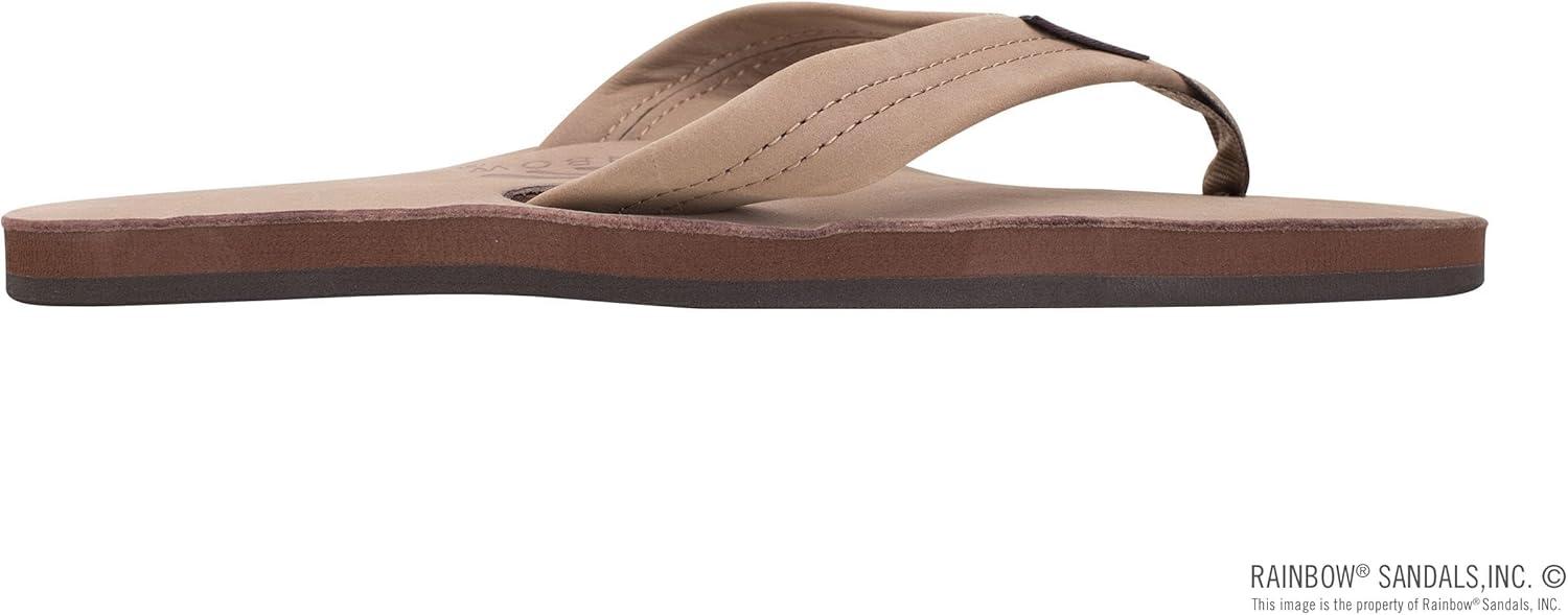 Rainbow Sandals Men’s Single Layer Premier Leather(Dark Brown)