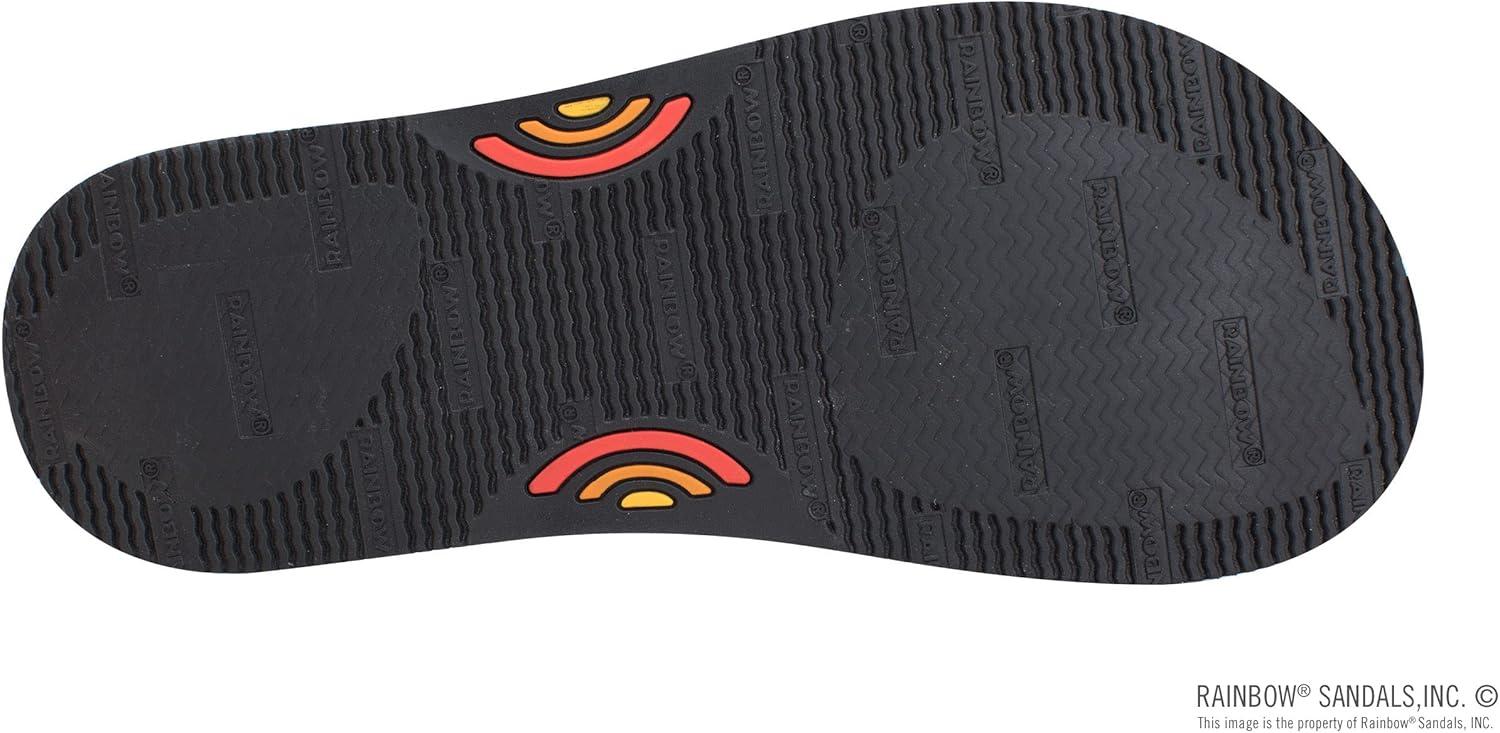 Rainbow Sandals Men’s Rubber Single Layer Holoholo(Black/Green)