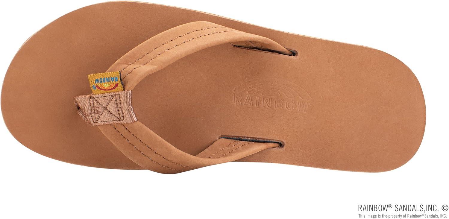 Rainbow Sandals Men’s Single Layer Premier Leather(Tan/Blue)