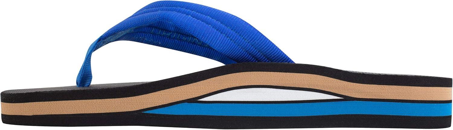 Rainbow Sandals Men’s Double Layer Soft Top 1″ EVA Rubber Filled Nylon Strap(Brown)