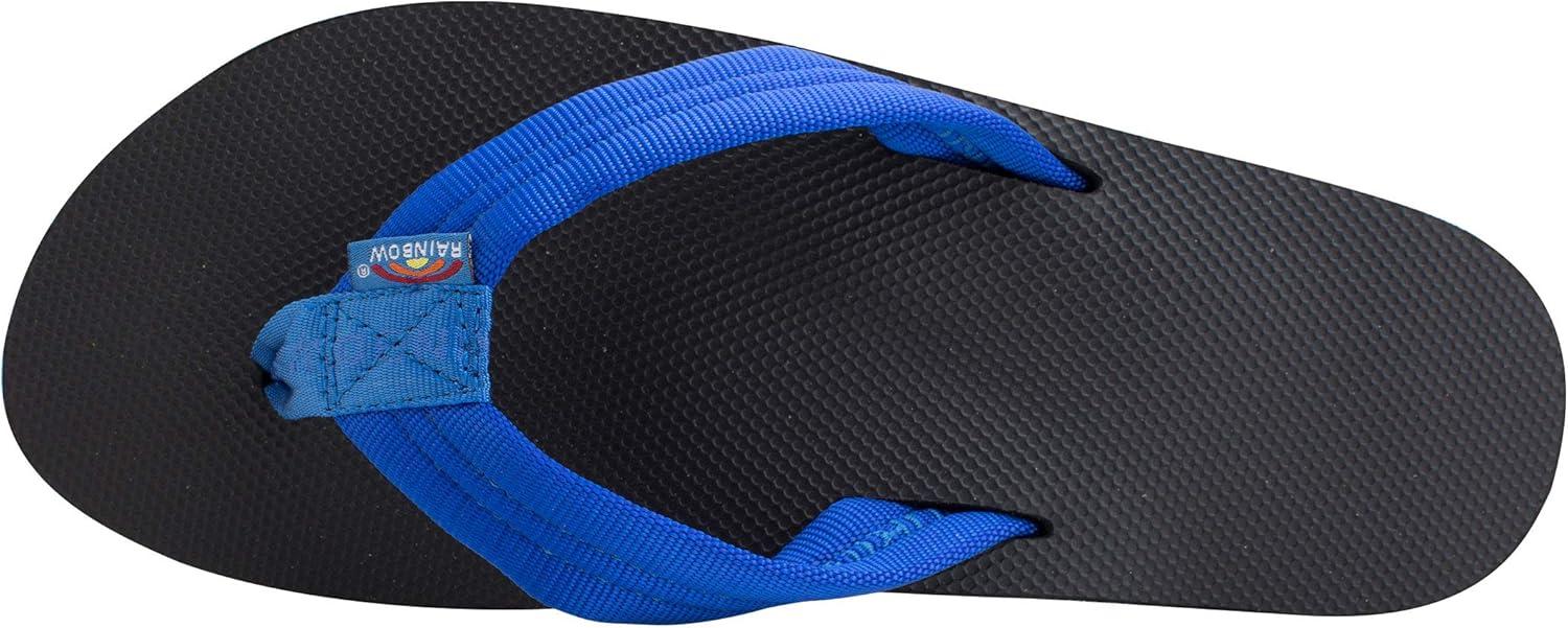Rainbow Sandals Men’s Double Layer Soft Top 1″ EVA Rubber Filled Nylon Strap(Brown)
