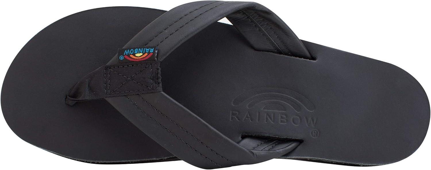 Rainbow Sandals Men’s Single Layer Premier Leather(Black)