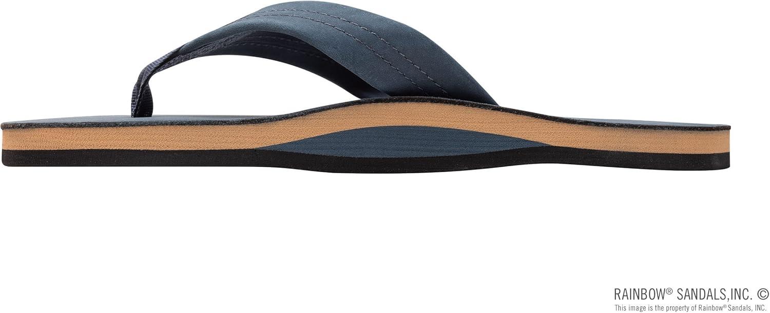Rainbow Sandals Men’s Single Layer Premier Leather(Navy)