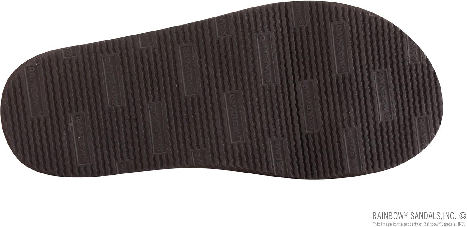 Rainbow Sandals Men’s Double Layer Leather w/Arch Support(Tan/Blue)
