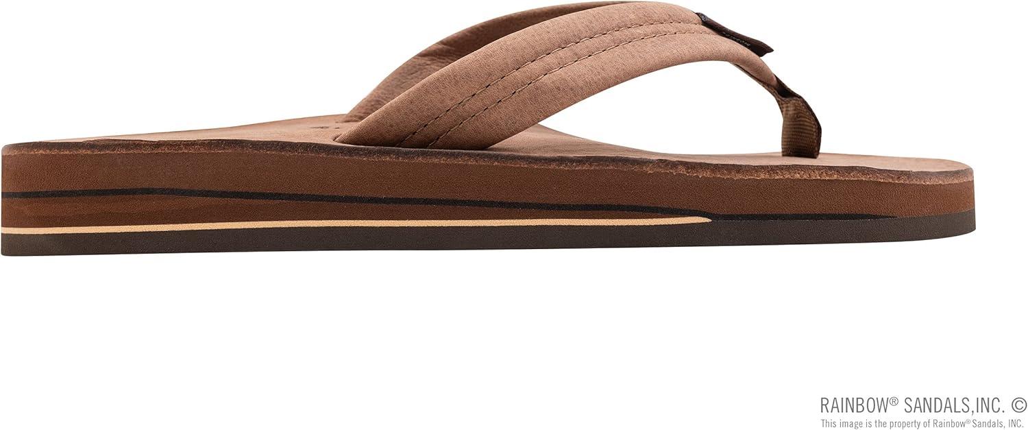 Rainbow Sandals Men’s Double Layer Leather w/Arch Support(Nogales Wood)