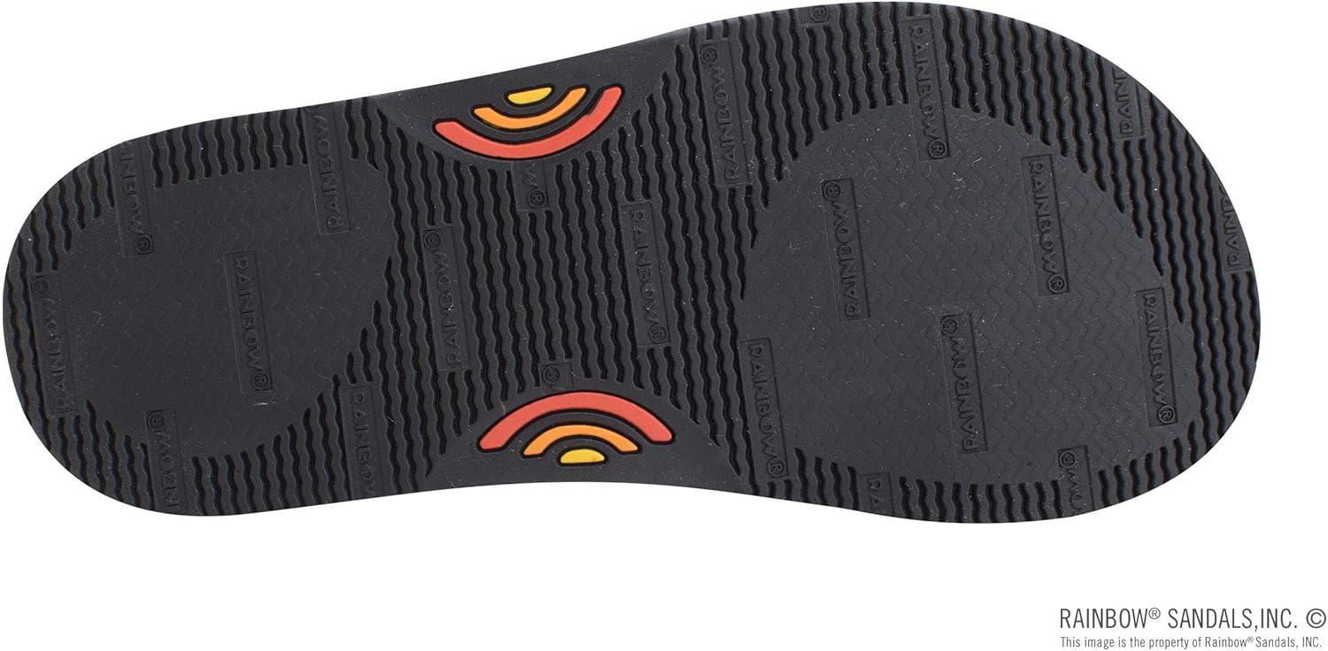 Rainbow Sandals Men’s Rubber Single Layer Holoholo(Black)