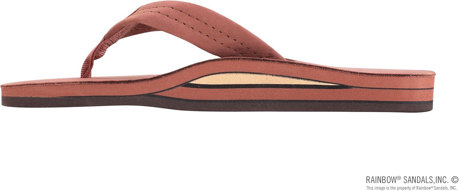 Rainbow Sandals Men’s Double Layer Leather w/Arch Support(Cognac)