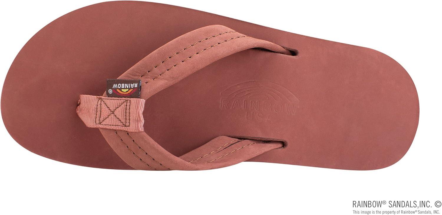 Rainbow Sandals Men’s Double Layer Leather w/Arch Support(Cognac)