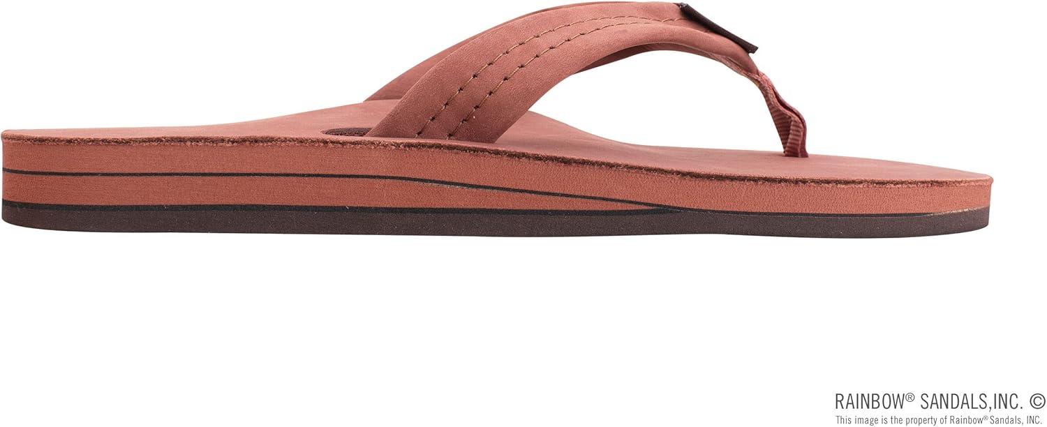Rainbow Sandals Men’s Double Layer Leather w/Arch Support(Cognac)