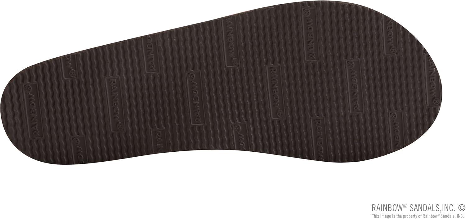 Rainbow Sandals Women’s Single Layer Leather Sandal Narrow Strap(Cognac)