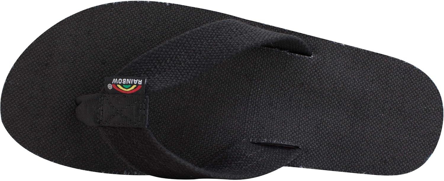 Rainbow Sandals Men’s Hemp(Black/Rasta)