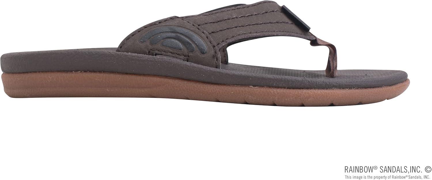 Rainbow Sandals Kid’s Cape Molded Rubber Sandal(Dark Brown)