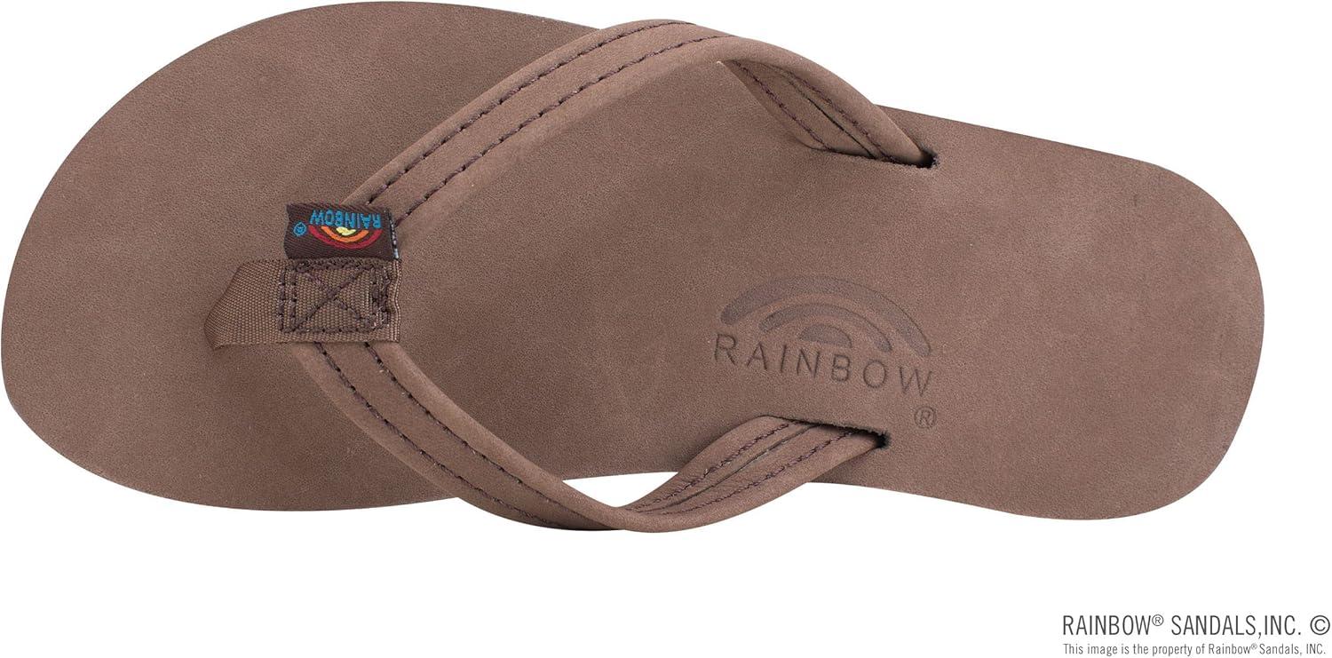 Rainbow Sandals Kid’s Premier Leather Narrow Strap Sierra Brown, Kid’s(Expresso)