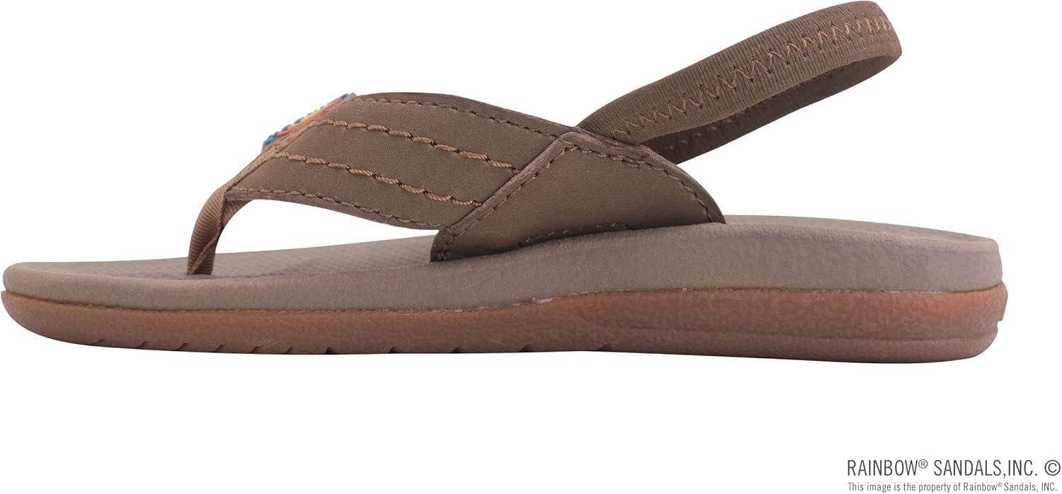 Rainbow Sandals Kid’s Cape Molded Rubber Sandal(Sierra Brown With Backstrap)