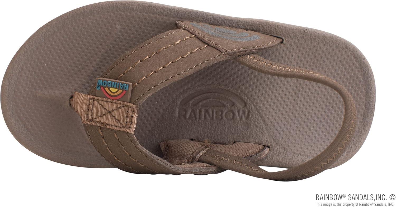 Rainbow Sandals Kid’s Cape Molded Rubber Sandal(Sierra Brown With Backstrap)