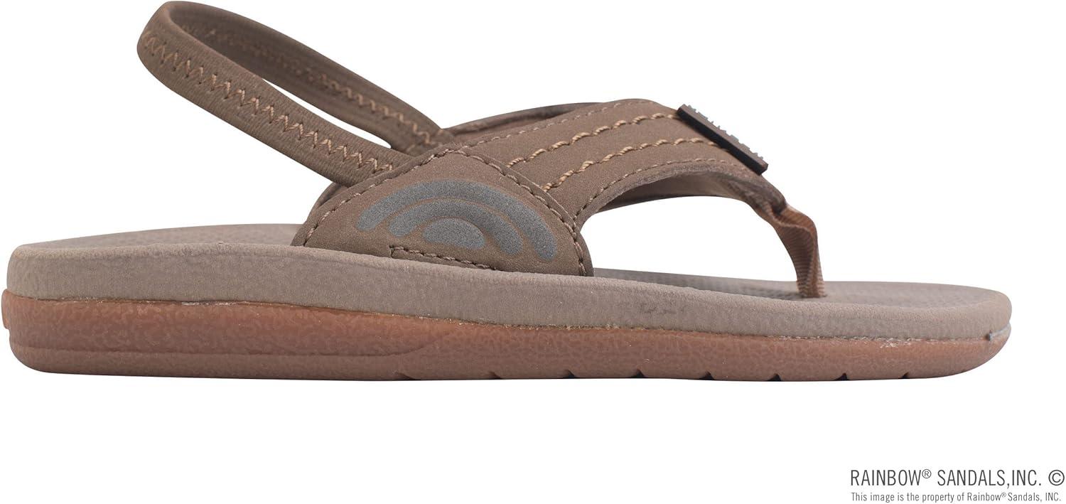 Rainbow Sandals Kid’s Cape Molded Rubber Sandal(Sierra Brown With Backstrap)