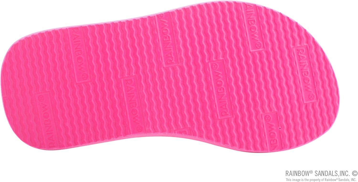 Rainbow Sandals Kid’s Grombow’s Soft Top Rubber w/Neoprene Narrow Strap(Pink With Backstrap)