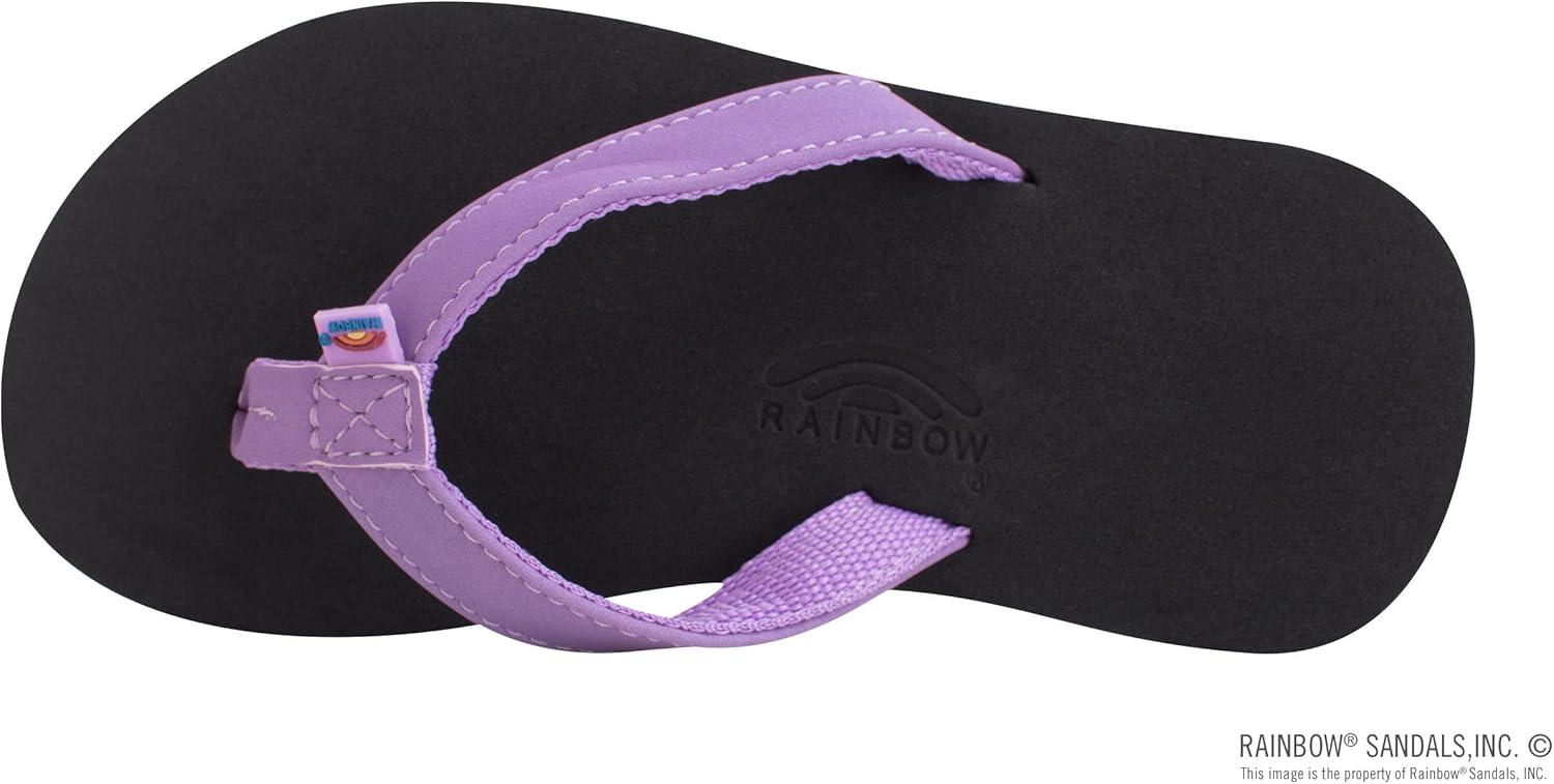 Rainbow Sandals Kid’s Grombow’s Soft Top Rubber w/Neoprene Narrow Strap(Purple/Black)