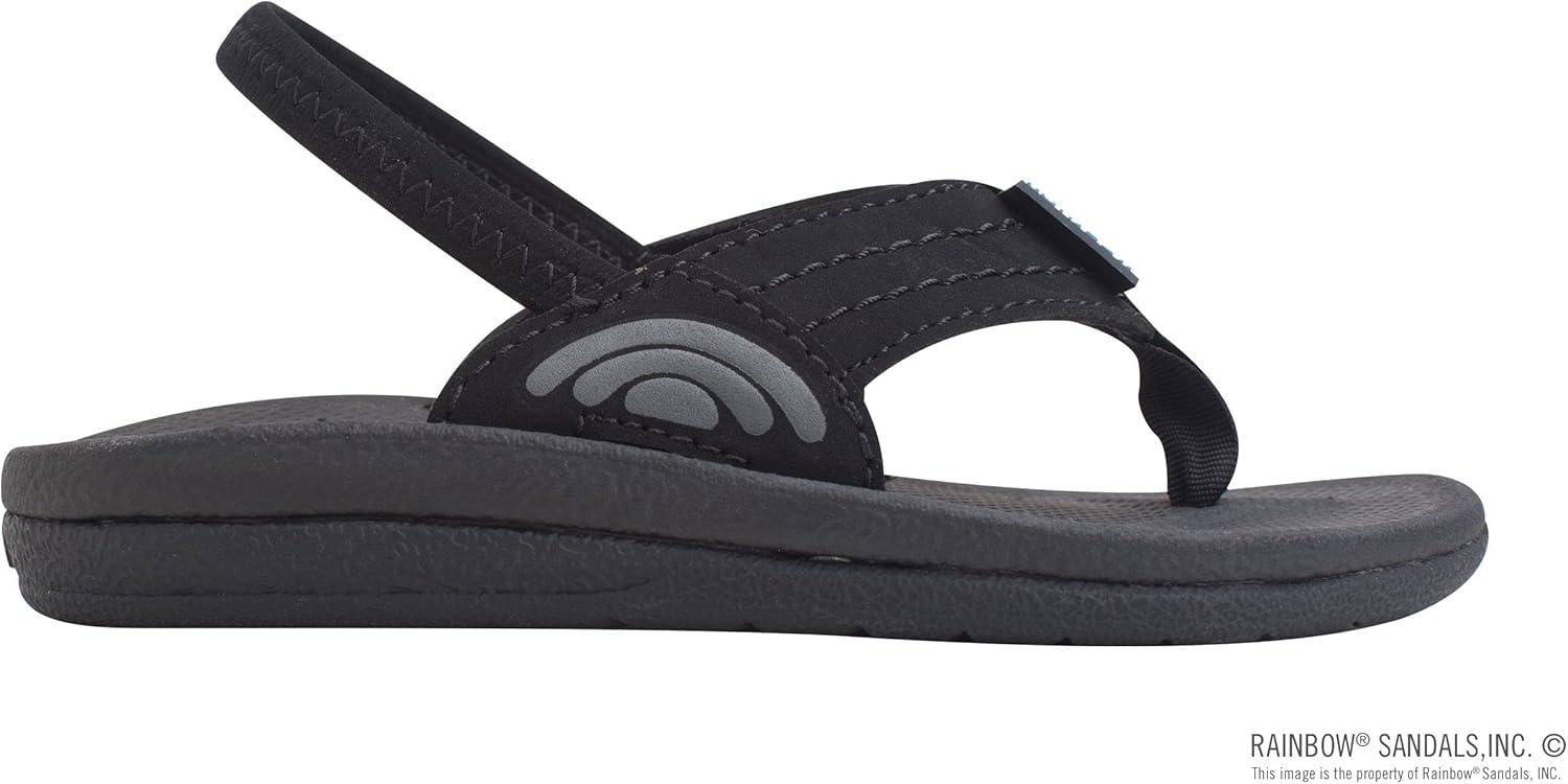 Rainbow Sandals Kid’s Cape Molded Rubber Sandal(Black)